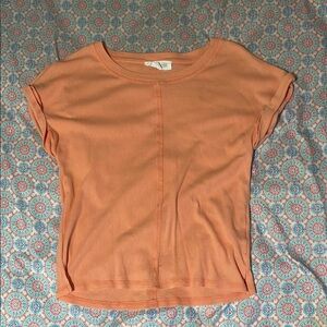 Pink Rose Casual Orange Women's Top